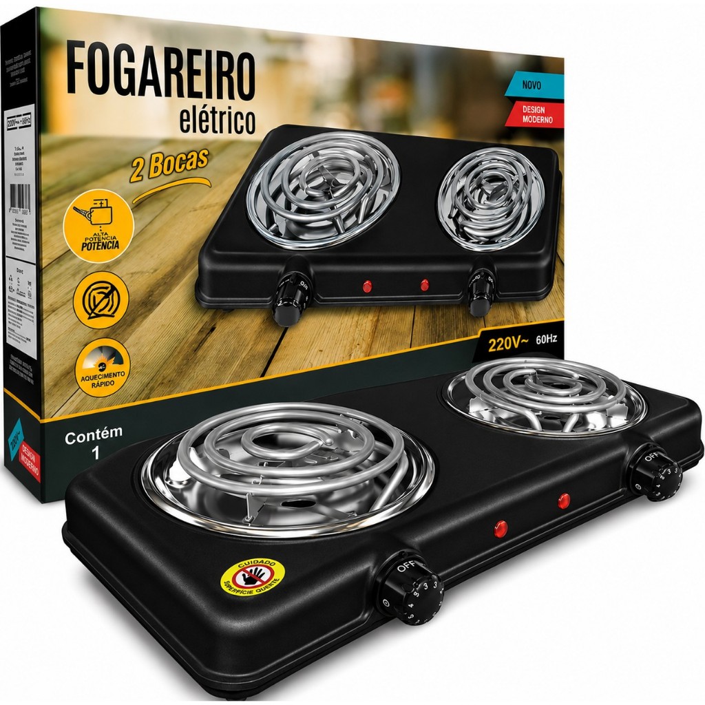 Fogareiro Elétrico 2 Bocas  20000W  220 V