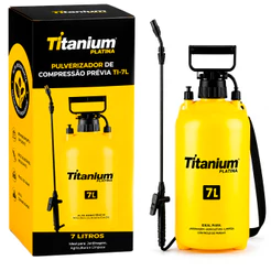 Pulverizador Borrifador Manual 7 Litros Alta Pressão Acumulada Jardim Horta Para Uso Geral