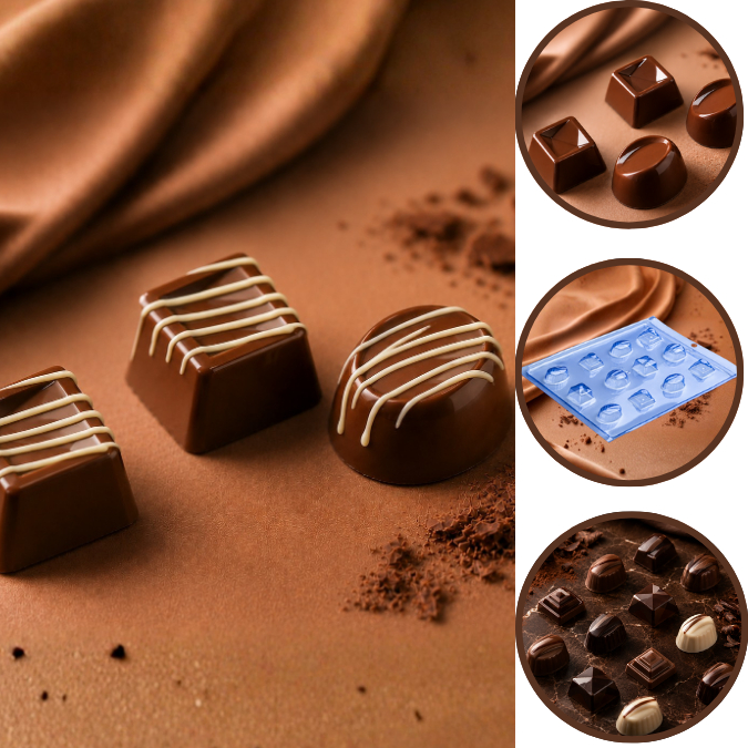 1 ~10 Forma Simples Bombom Variado P531 Porto(CHOCO)