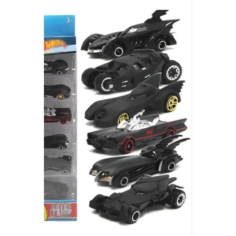 6 Peças/Mini Batman Batmóvel Modelo De Carro Diecast