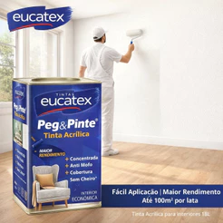 Tinta Antimofo Peg Pinte Sem Cheiro Eucatex 18 Litros