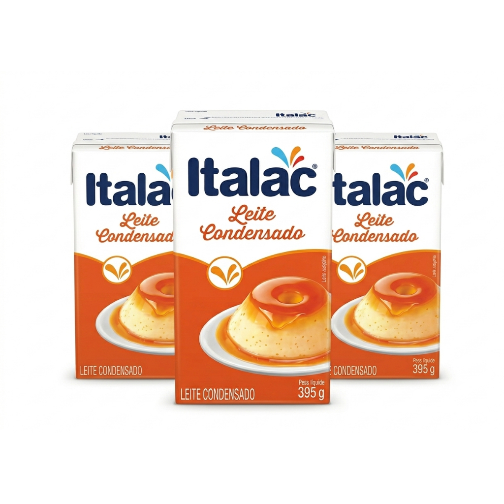 Leite Condensado Italac 395g Kit 3 5 6 Unidades