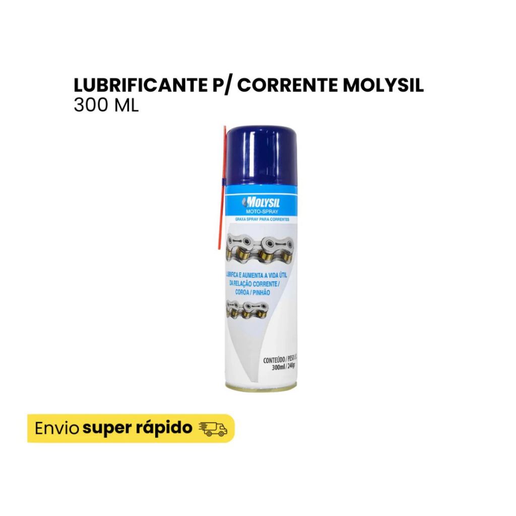 Molykote Molysil Moto Spray 300ml Lubrificante Silicone Proteção Moto Anticorrosivo Alta Performance