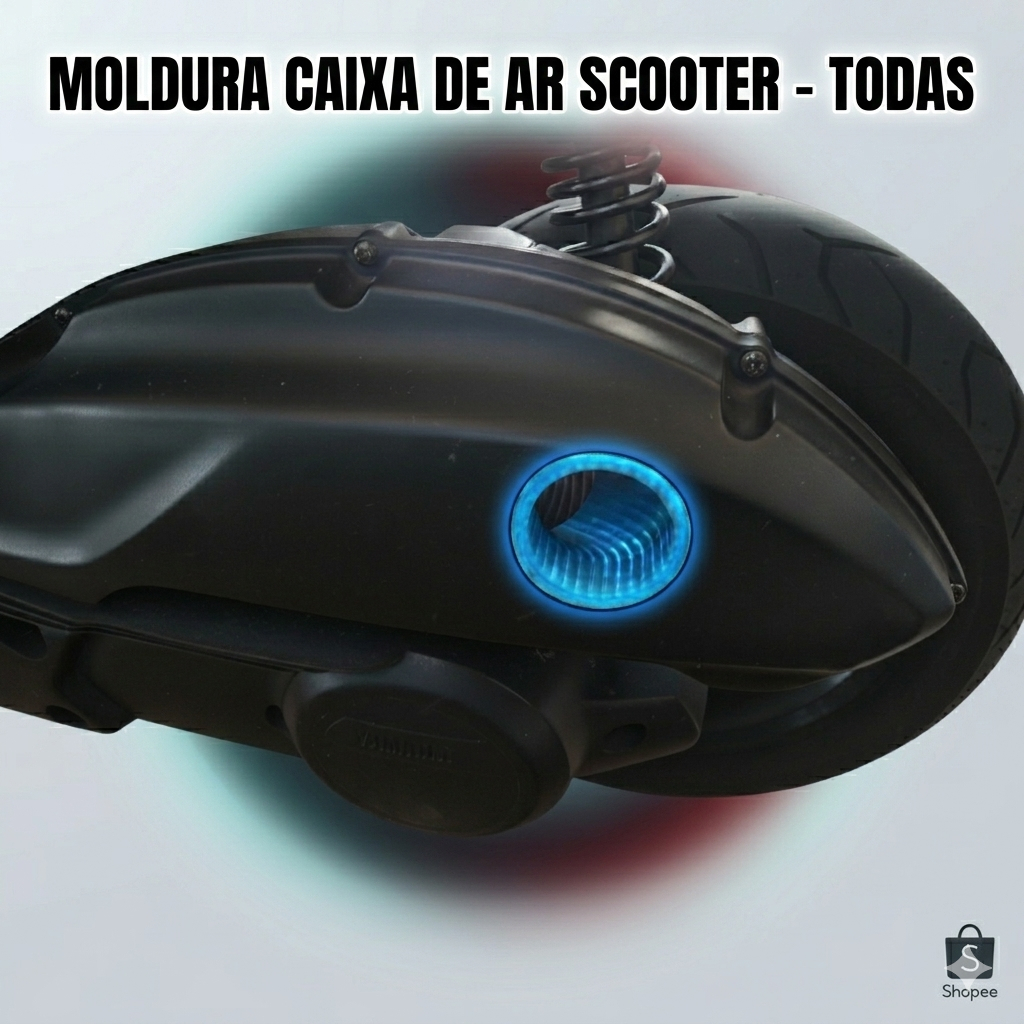 Moldura Caixa de Filtro de Ar Moto Scooter - NMAX PCX -  Scooter em Geral - Power Sound