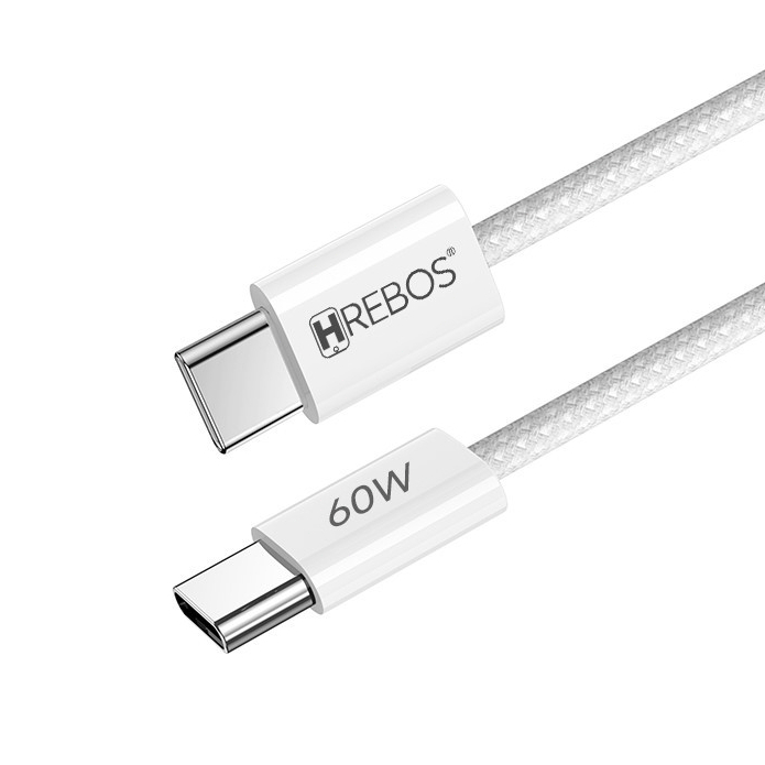 Cabo Turbo CB-385C 60W PD - 1.5M Cabo para TODOS! iPhone, Android, Notebook, Power Bank e mais!Tpye-C/Tpye-C