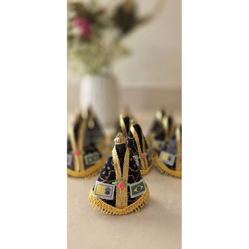 kit 10 mini Nossa Senhora Aparecida 7cm plástico lembrancinha