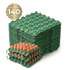 CARTELA PARA 30 OVOS KIT 140 UNIDADES VERDE PREMIUM