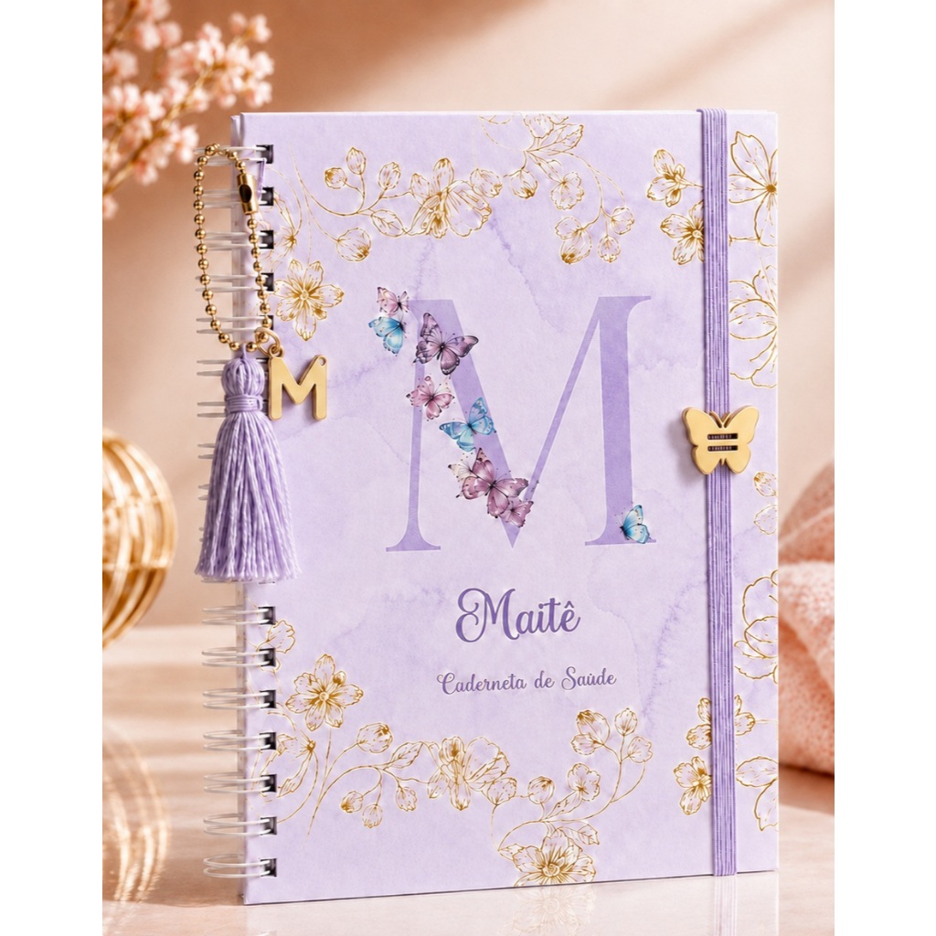 Caderneta de Vacinação/Saúde Personalizada Com nome na Capa – ideal para acompanhar a saúde do seu filho(a)!