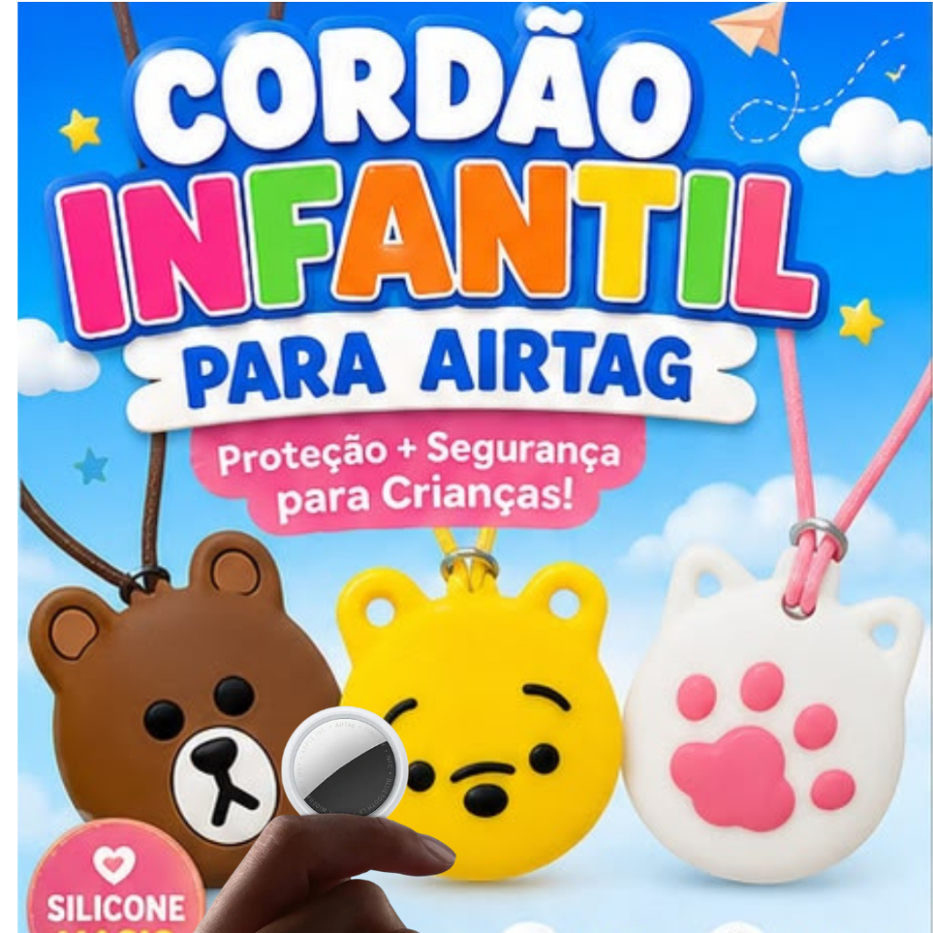 Colar Divertido Personagem Para Tag Airtag Rastreador - Personagens Divertidos c