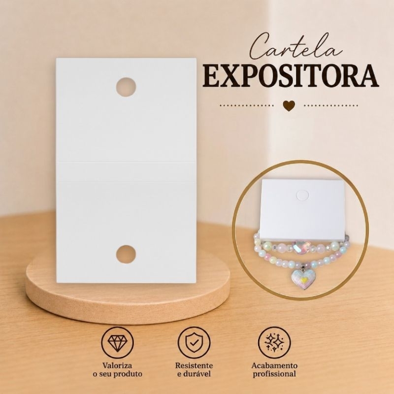 25 CARTELAS TAG PARA COLAR, PULSEIRA E TIARA – IDEAL PARA BIJUTERIAS E JOIAS | EMBALAGEM DUPLEX