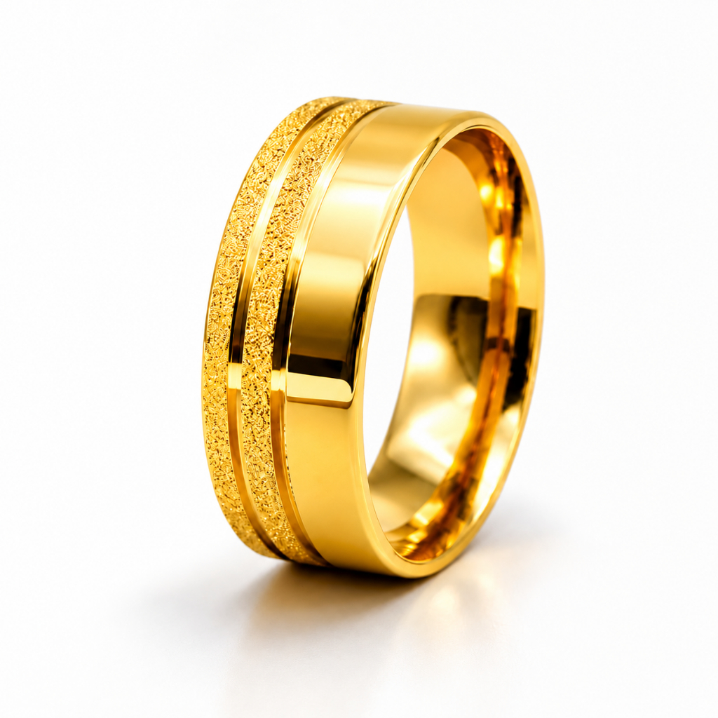 Aliança Reta Avulsa Grossa 8mm Noivado Casamento em Moeda Antiga Pura Com Friso Diamantado