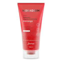 Sabonete Liquido Esfoliante Morango Hidraderm 180ml