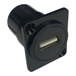 Emenda Conector Hub USB A x USB B Fêmea Metal Blindado Para Painel