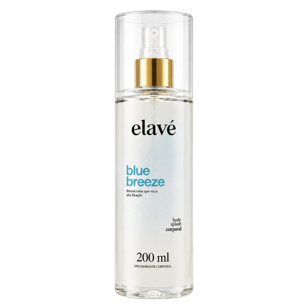Elavé Body Splash Feminino Desodorante Corporal Blue Breeze - Inspirado D&G Light Blue 200ml