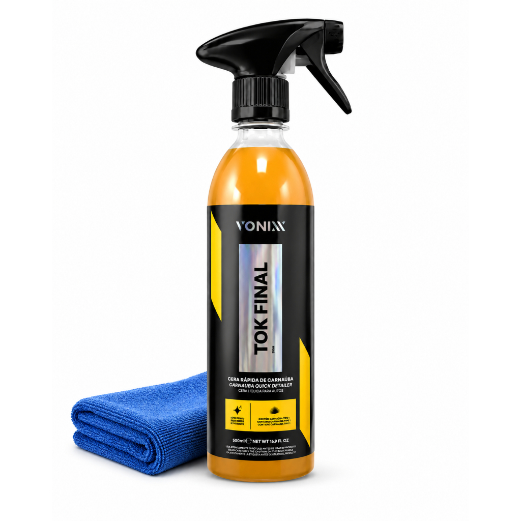 Kit Cera Carnauba Tok Final Vonixx + Microfibra