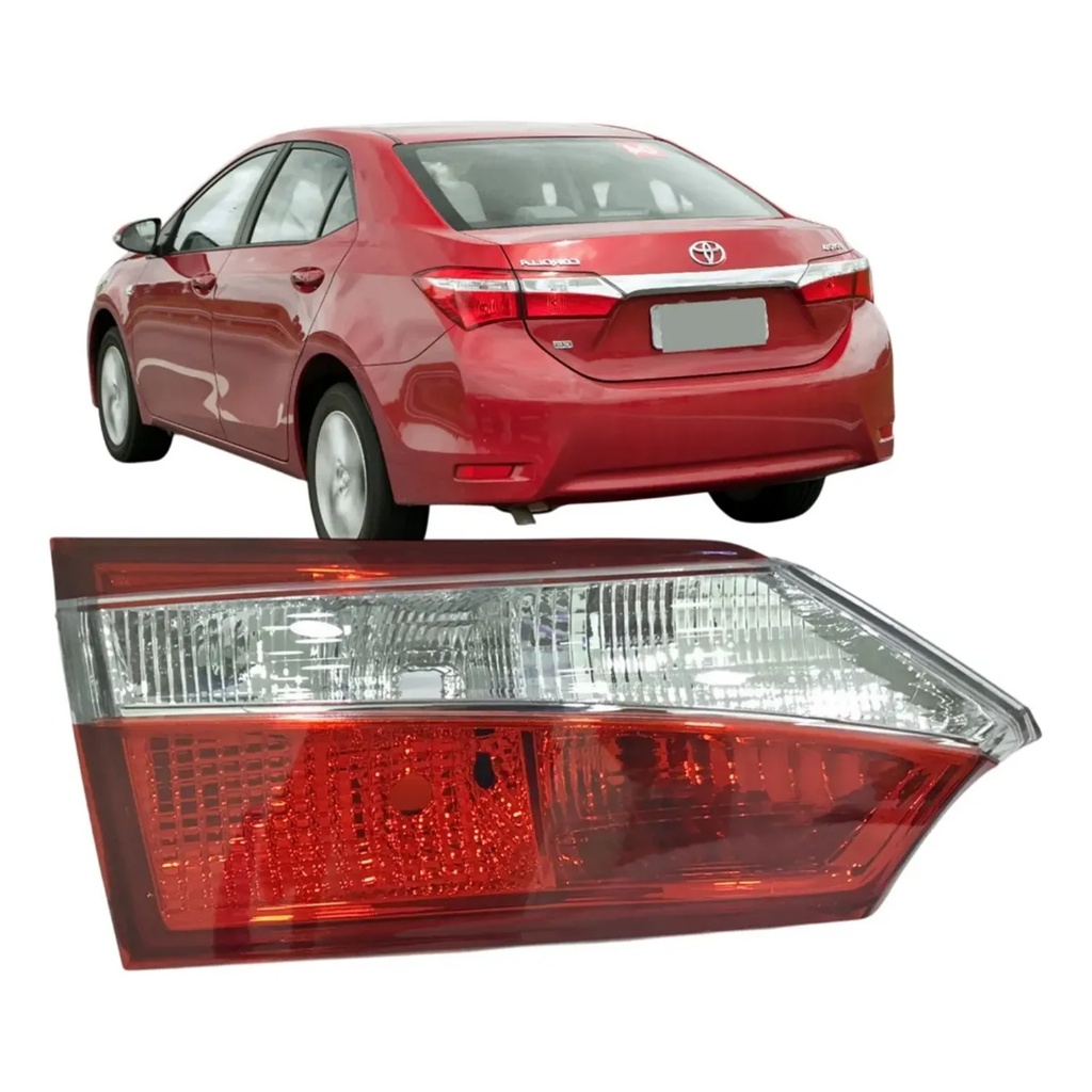 Lanterna Traseira Tampa Corolla 14 15 16 17 Mala Sem Led 3 Furos