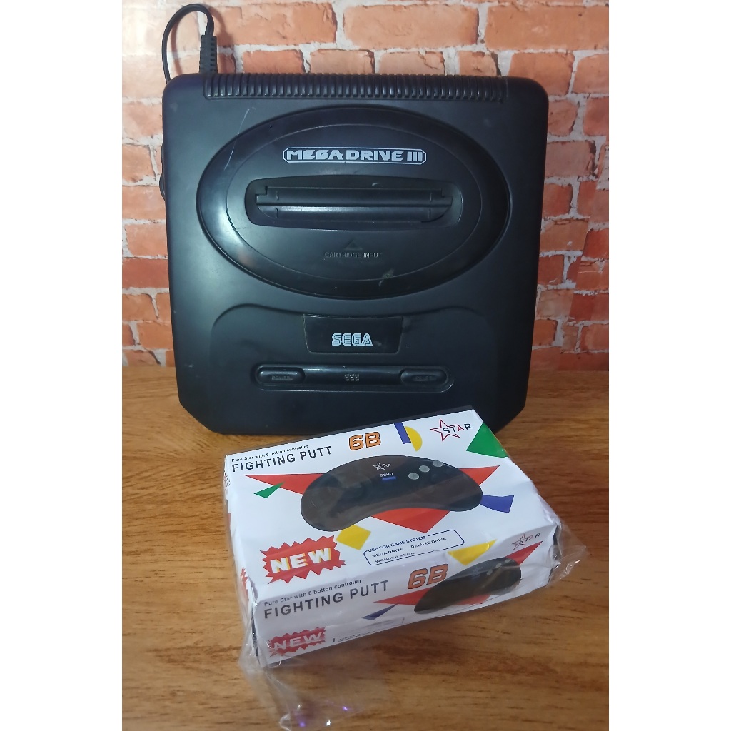 Mega Drive 3 Preto TecToy c/ 30 Jogos Na Memória + Acessórios