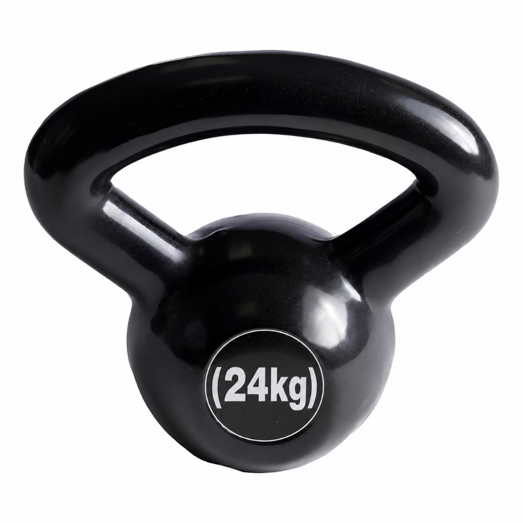 Kettlebell Emborrachado 24kg Treino Funcional Academia Musculação Peso Fitness Casa Exercício