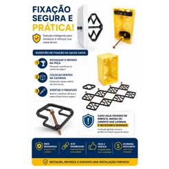 Kit 20 Reparos para Caixa de Luz Elétrica Reforçado Recupera Tomada e Interruptore Resistente Repara