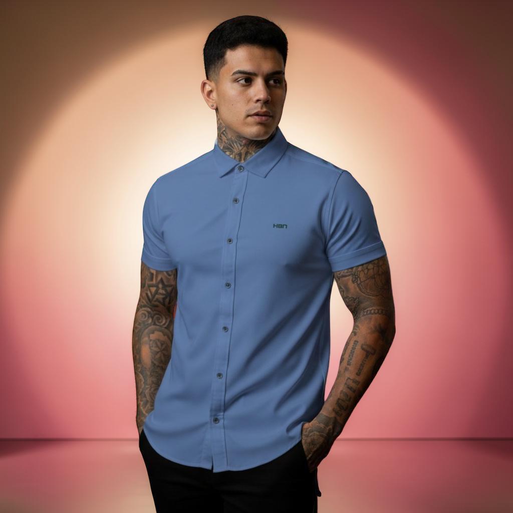 Camisa Masculina Viscose com Elastano, Estilo Casual Confortável e Não Amassa | Loja Vintra