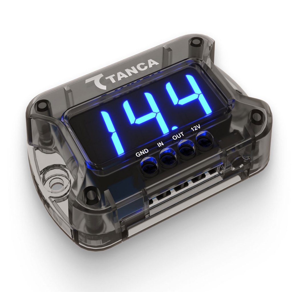 Voltímetro Digital Medidor De Bateria 12v Led Compacto Tanca Som Automotivo