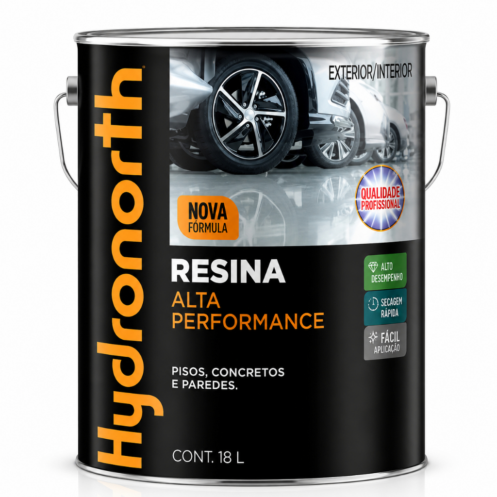 Resina Alta Performance Incolor Alto Brilho Balde 18L Hydronorth