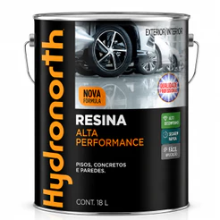 Resina Alta Performance Incolor Alto Brilho Balde 18L Hydronorth