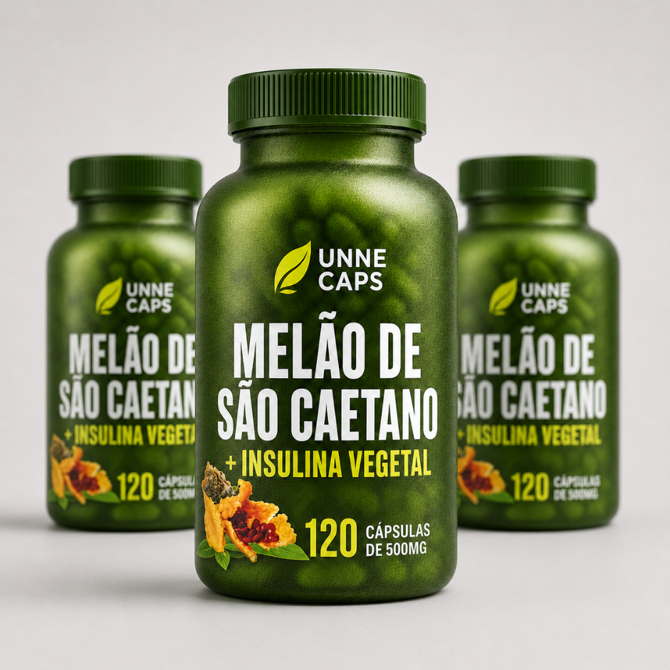 Melão São Caetano + insulina vegetal -  120 capsulas - 500mg