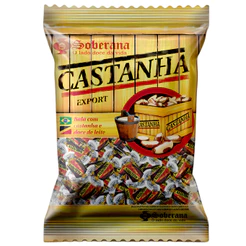 Balas Mastigáveis Caramelo Com Castanha 400g Soberana