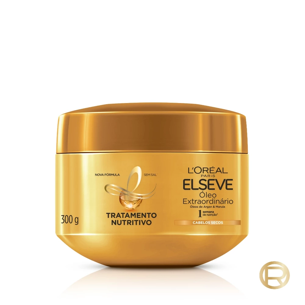 Máscara Capilar, Nutrição Profunda e Brilho com Micro-Óleos, Óleo Extraordinário Elseve L'Oréal Paris 300g