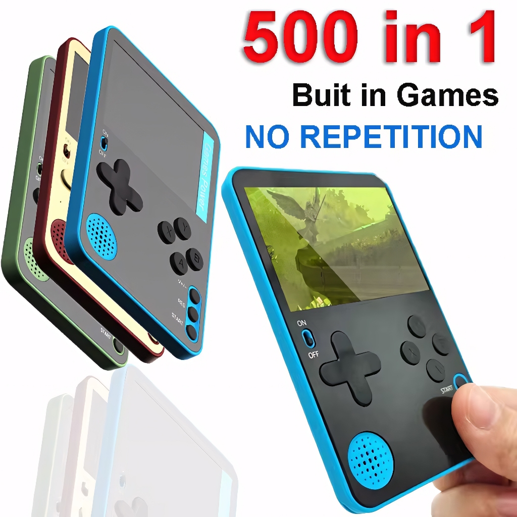 K10 Console De Jogos Portátil FC500 Jogos Clássicos Retro Mini Vídeo Game - Presente Para Crianças