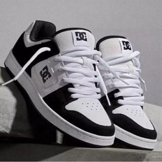 Tenis casual masculino e feminino mantec preto e branco