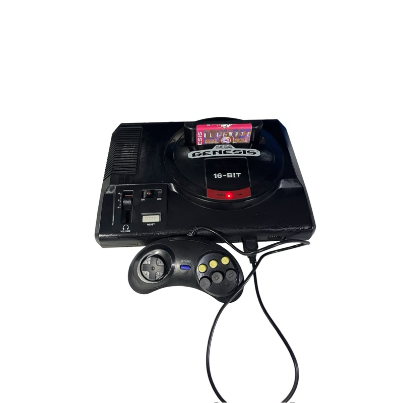 Sega mega drive 16-bit com 1 controle e 1 jogo completo funcionando