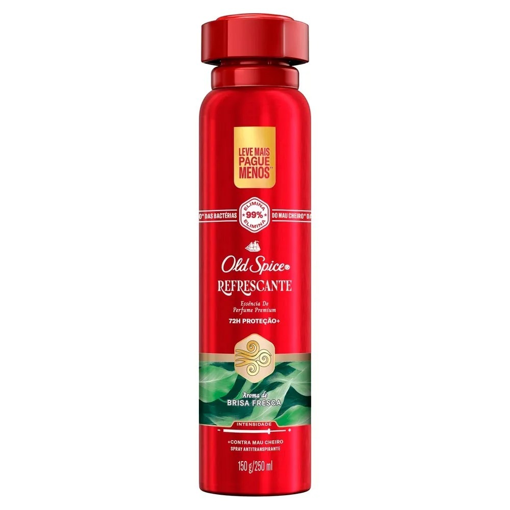 Desodorante Antitranspirante Old Spice Spray Refrescante Com 200ml