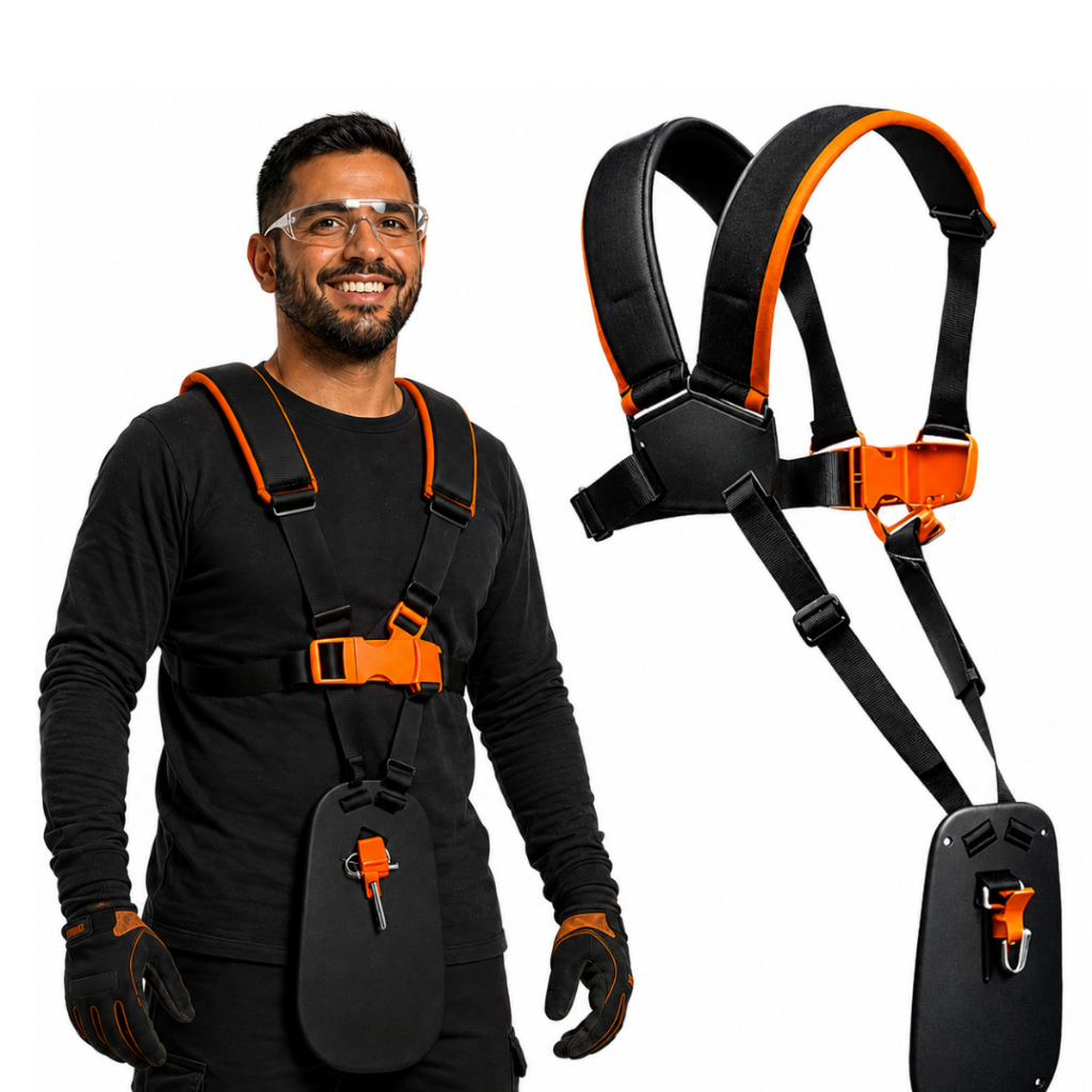 Cinto Especial Duplo Reforçado Compatível Para Roçadeiras Stihl Fs220 Fs160 Fs280 Fs290