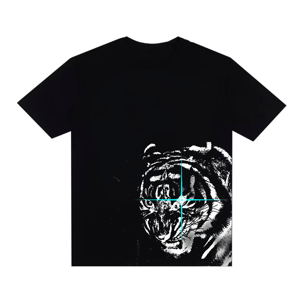 Camiseta Streetwear Camisa Oversized Over Swag Tigre Olho Gótica Estilosa Gótica Alternativa Y2K Opium Core Premium