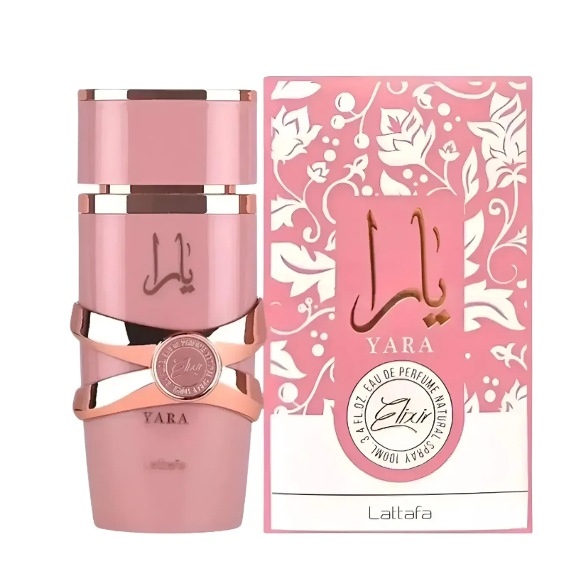 Perfume Árabe Feminino Yara Rose Lattafa 100ml Eau de Parfum Original Importado Floral Rosa