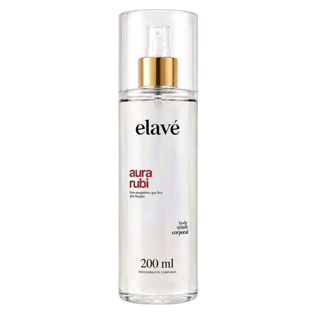Body Splash Elavé Aura Rubi Desodorante Colônia Corporal 200ml Inspirado — Baccarat Rouge 540