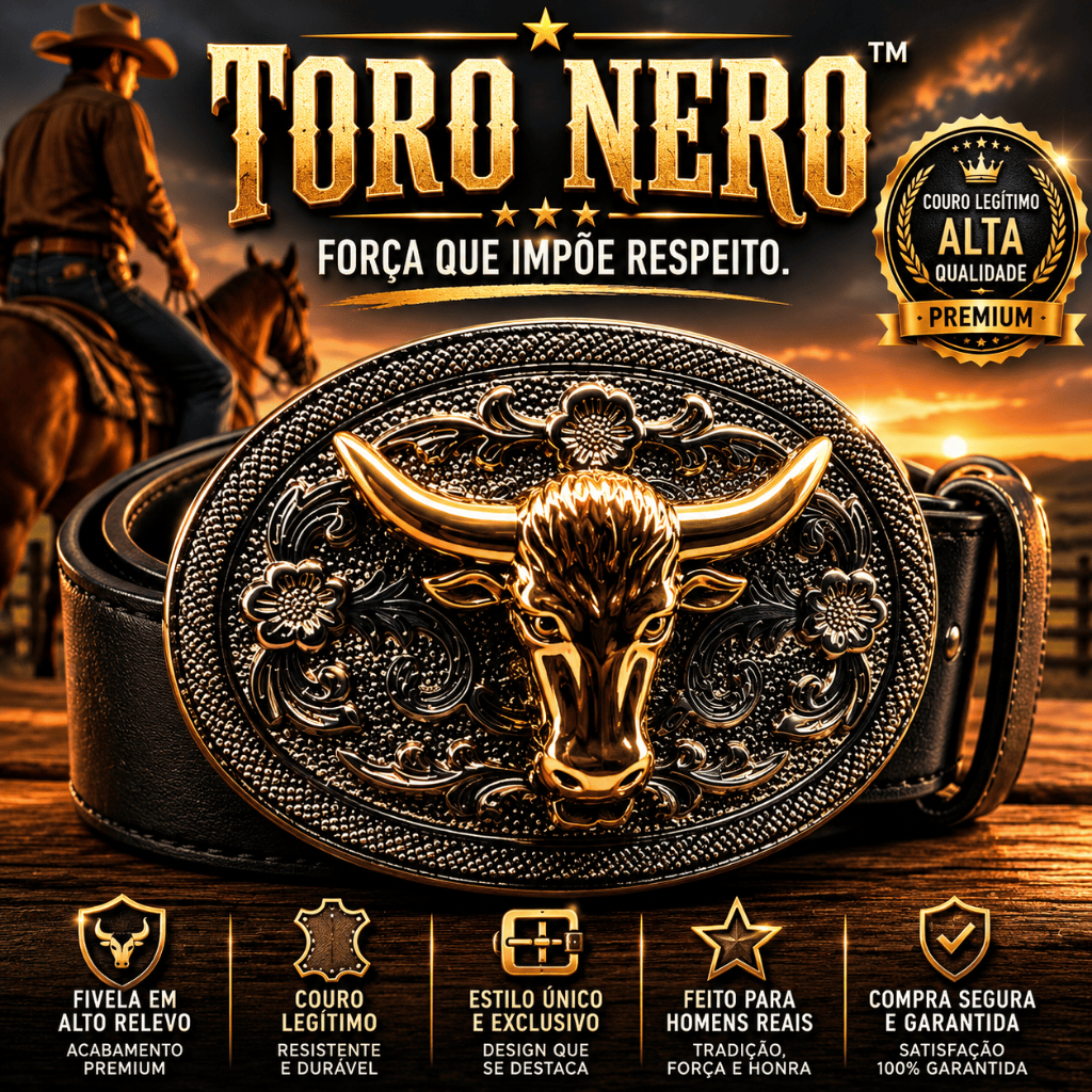 Cinto Sertanejo Touro Country Unissex Prata — Destaque no Rodeio Presença que Impõe Estilo