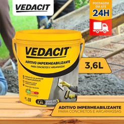 Vedacit Aditivo Para Reboco 3,6L Vedacit