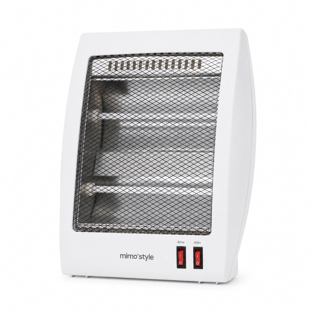 Aquecedor de Ar Portátil Mimo Style AQ-02 800W Branco 220V com Termostato Ajustável e Proteção Contra Superaquecimento