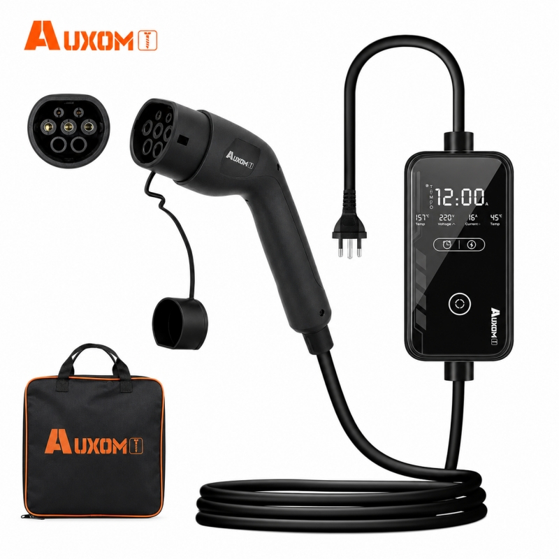 AUXOM Carregador Para Carro Elétrico Portátil 3,5kw 16a 110v/220v Multiveicular-Byd Gwm Bivolt