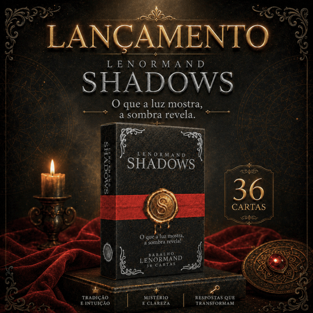 Baralho Cigano Tarot Lenormand Shadows 36 Cartas Premium