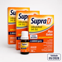 Supra d max 2000ui/gota Vitamina D3 sol oral 10ml - Hertz