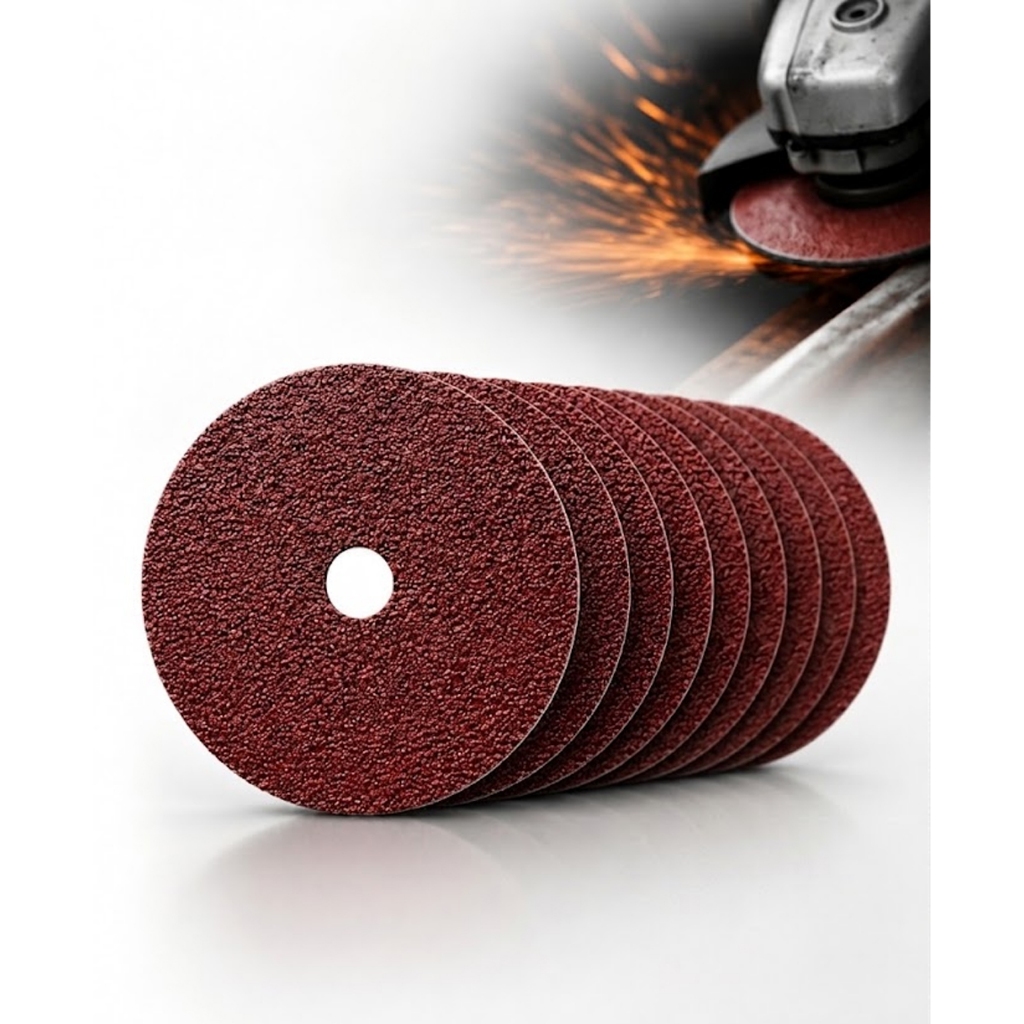 Kit 10 Discos de Fibra para AÇO 115mm G60 G80 G120- W-MAX