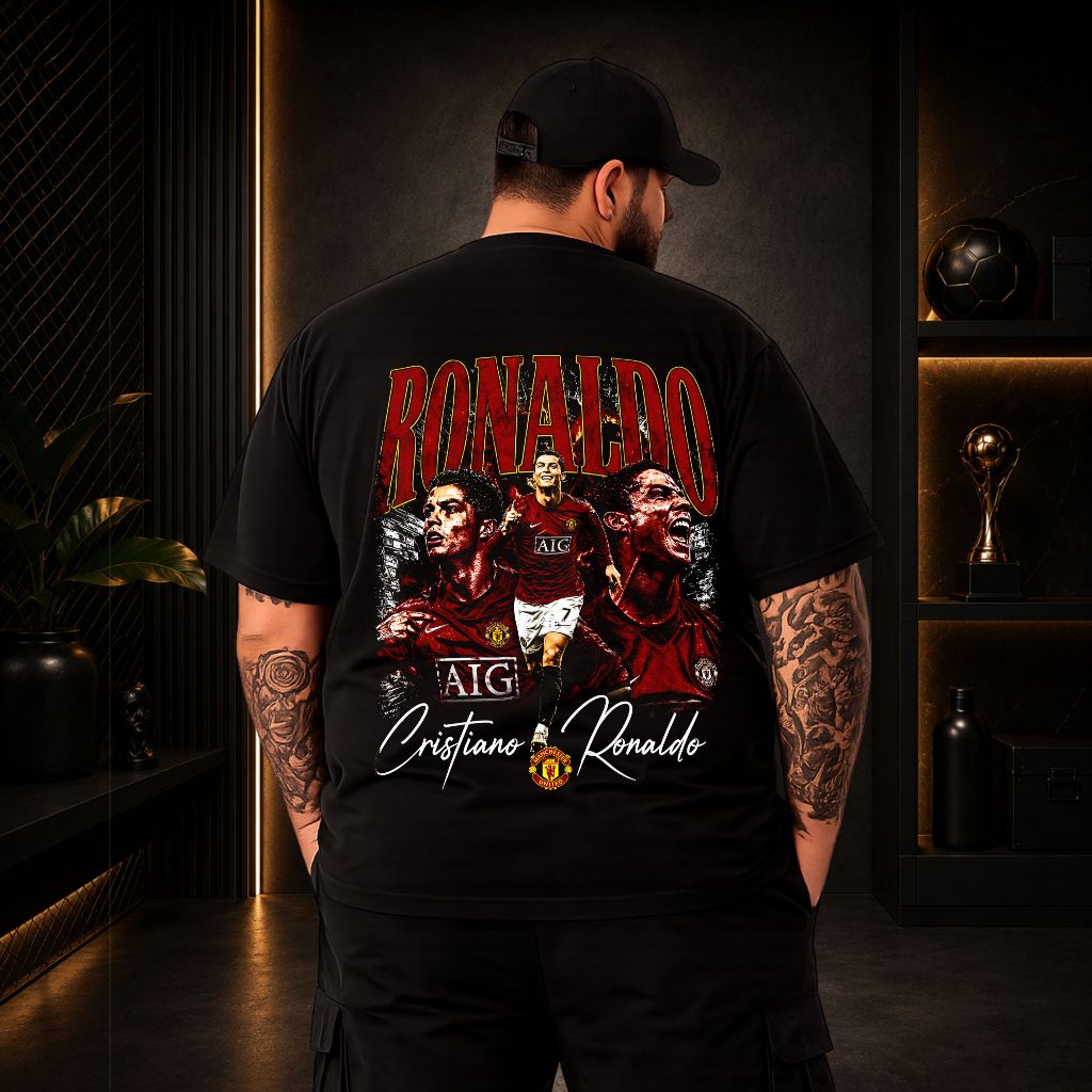 Camiseta Plus Size Masculina Streetwear Premium Estampa Vintage Craque do Futebol 100% Algodão Descrição Camiseta Plus S