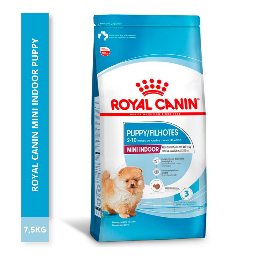 Ração Royal Canin Mini Indoor Para Cães Filhotes Mini 7,5kg