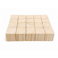 kit 50 cobus de pinus 4x4x4 madeira