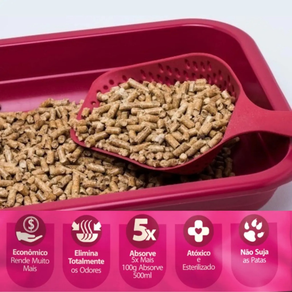 Areia Sanitária Granulado Higiênico de Madeira Ipet Woods para Gatos 4kg Pinus Biodegradável Econômico — imagem 2 de 2