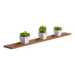 Prateleira Freijó 120x15 ou 120x10 15mm 100% MDF Com suporte invisível